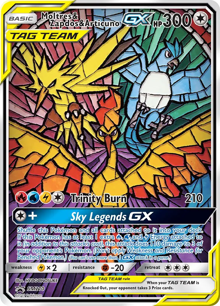 Sulfura, Électhor et Artikodin GX — carte SM210 de l’extension Promo SM