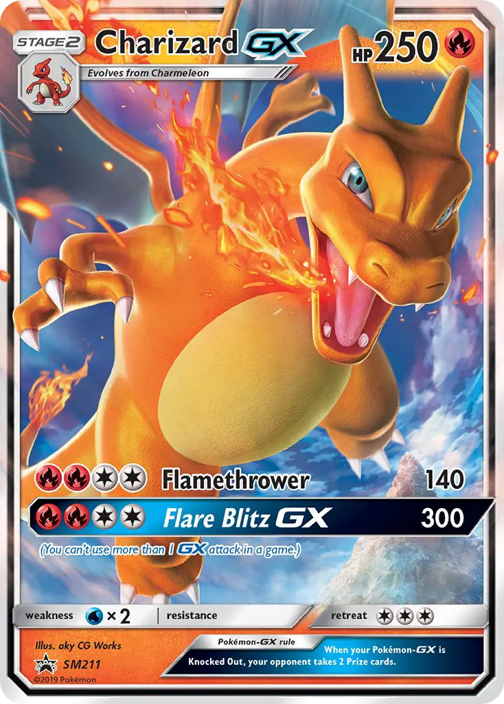Dracaufeu GX — carte SM211 de l’extension Promo SM