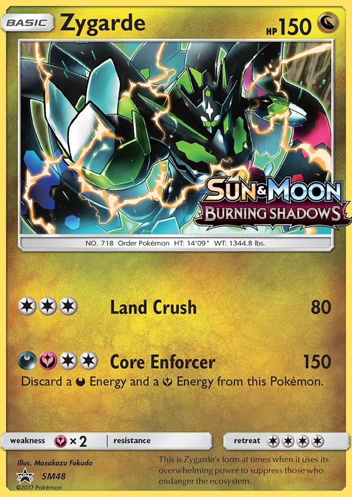 Zygarde — carte SM48 de l’extension Promo SM