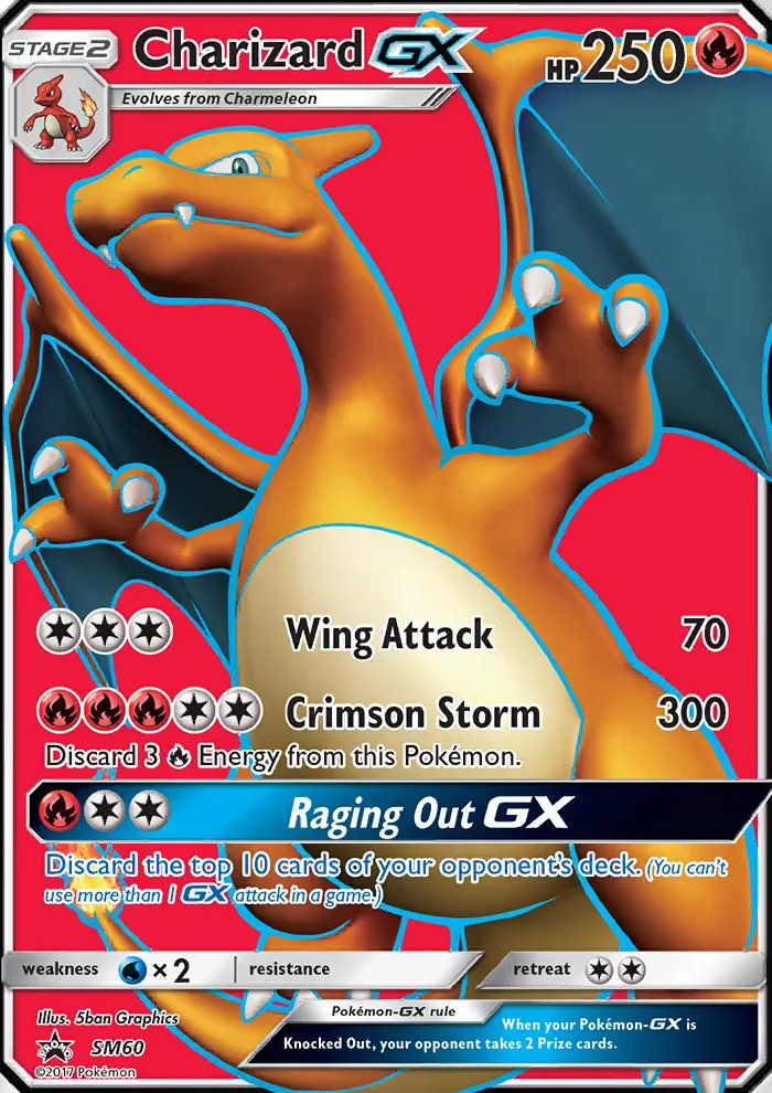 Dracaufeu GX — carte SM60 de l’extension Promo SM