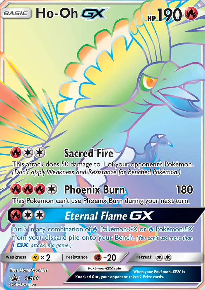 Ho-Oh GX — carte SM80 de l’extension Promo SM