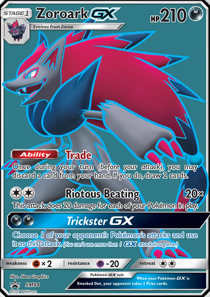 Zoroark GX — carte SM84 de l’extension Promo SM