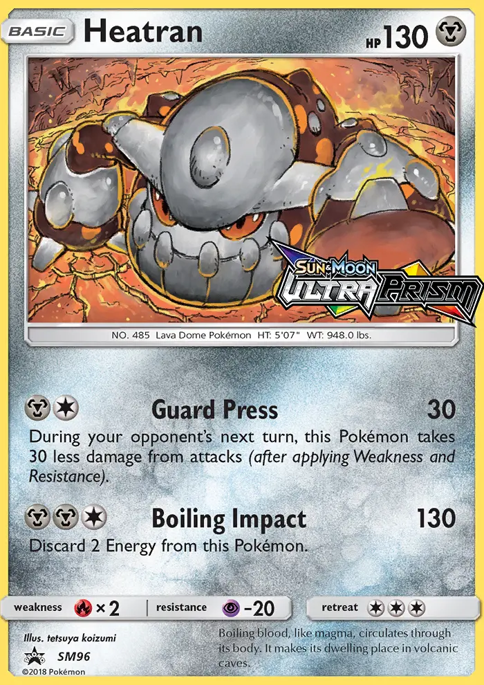 Heatran — carte SM96 de l’extension Promo SM