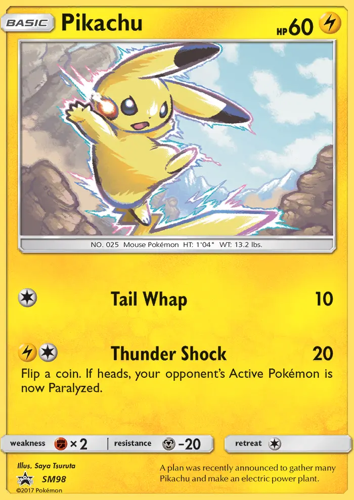 Pikachu — carte SM98 de l’extension Promo SM