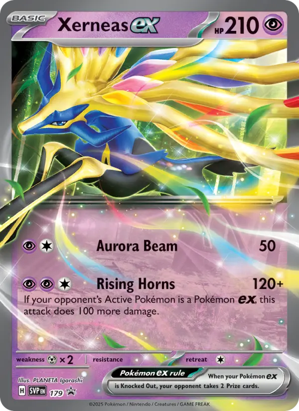 Xerneas-ex — carte 179 de l’extension SVP Black Star Promos