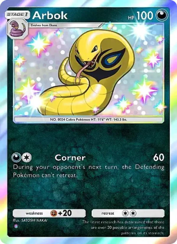 Arbok — carte 101 de l’extension La Clairière d'Évoli