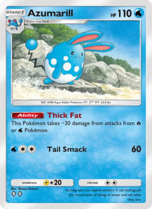 Azumarill — carte 050 de l’extension Sagesse Entre Ciel et Mer