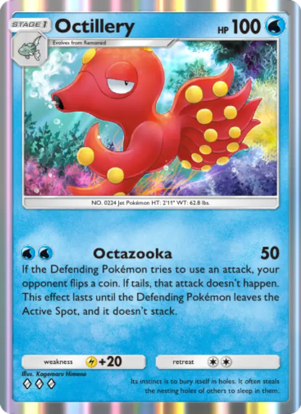 Octillery — carte 056 de l’extension Sagesse Entre Ciel et Mer