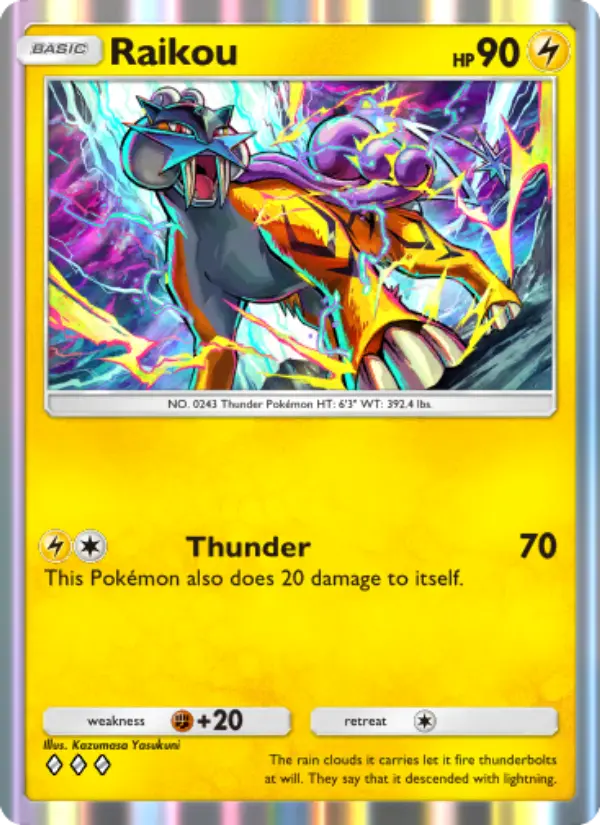 Raikou — carte 071 de l’extension Sagesse Entre Ciel et Mer