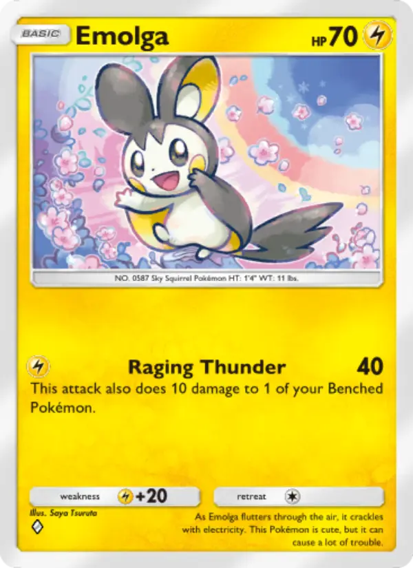 Emolga — carte 072 de l’extension Sagesse Entre Ciel et Mer