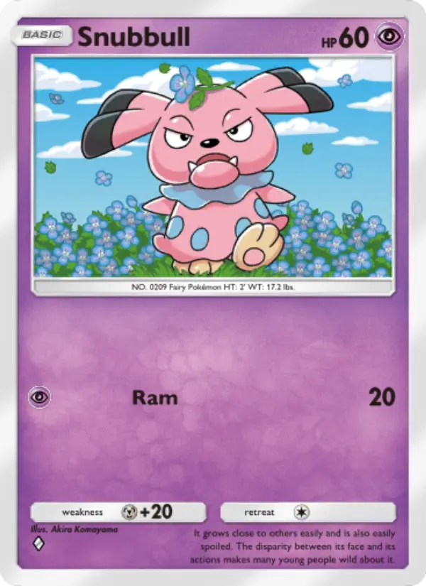 Snubbull — carte 088 de l’extension Sagesse Entre Ciel et Mer