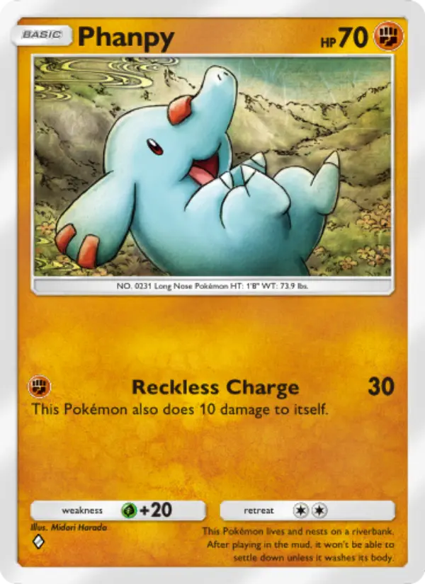 Phanpy — carte 099 de l’extension Sagesse Entre Ciel et Mer
