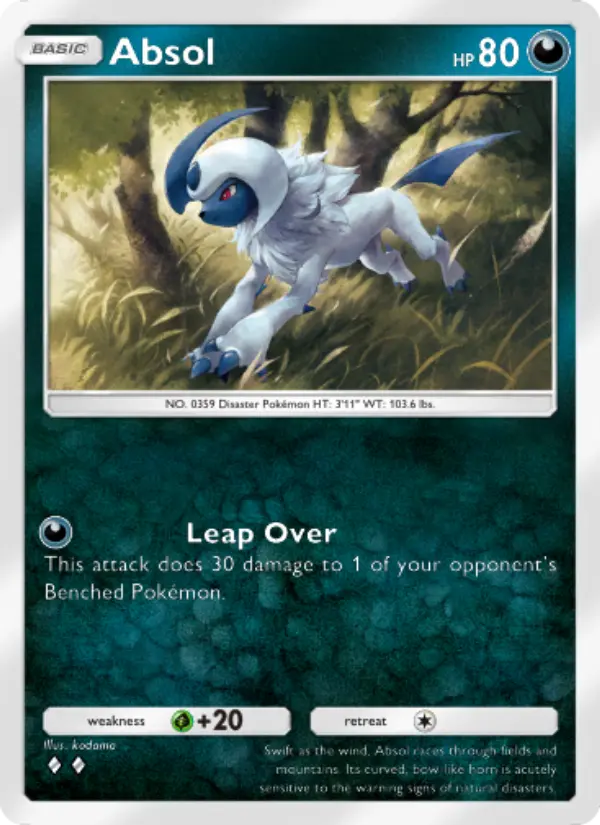 Absol — carte 120 de l’extension Sagesse Entre Ciel et Mer