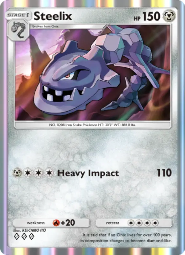Steelix — carte 122 de l’extension Sagesse Entre Ciel et Mer