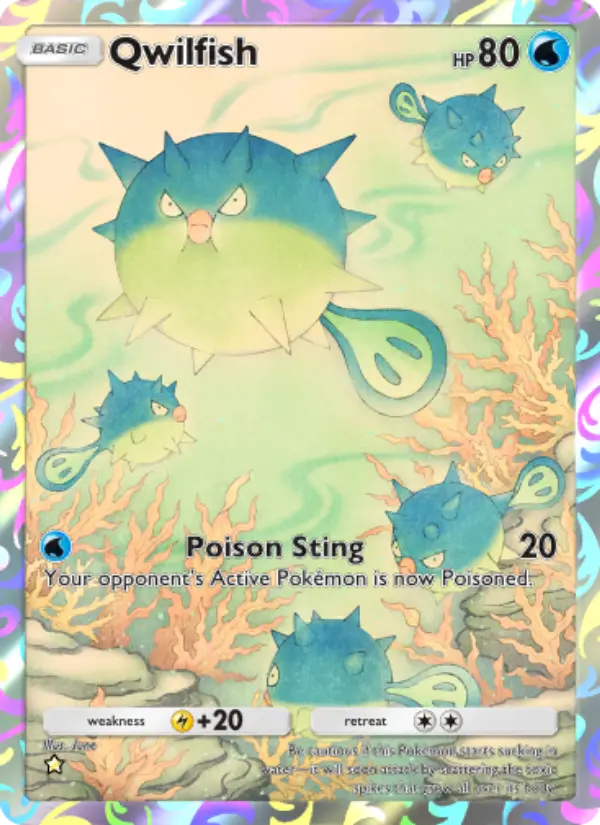 Qwilfish — carte 168 de l’extension Sagesse Entre Ciel et Mer