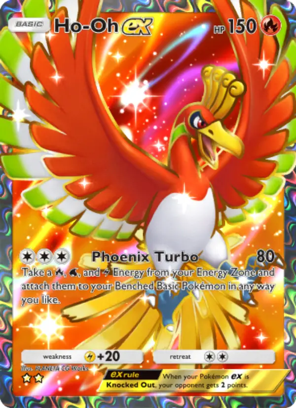 Ho-Oh-ex — carte 187 de l’extension Sagesse Entre Ciel et Mer