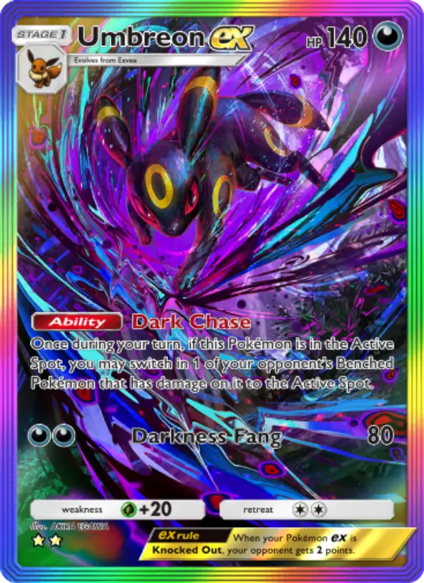 Noctali-ex — carte 208 de l’extension Sagesse Entre Ciel et Mer