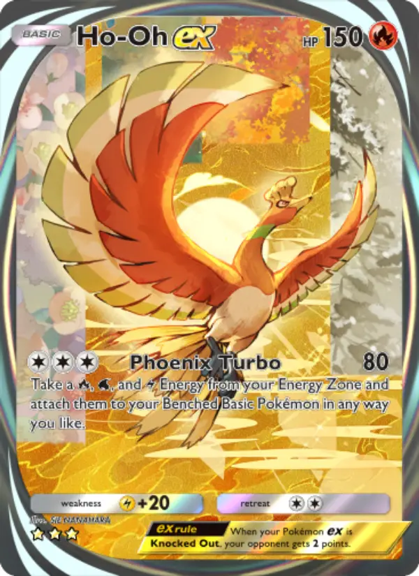 Ho-Oh-ex — carte 210 de l’extension Sagesse Entre Ciel et Mer