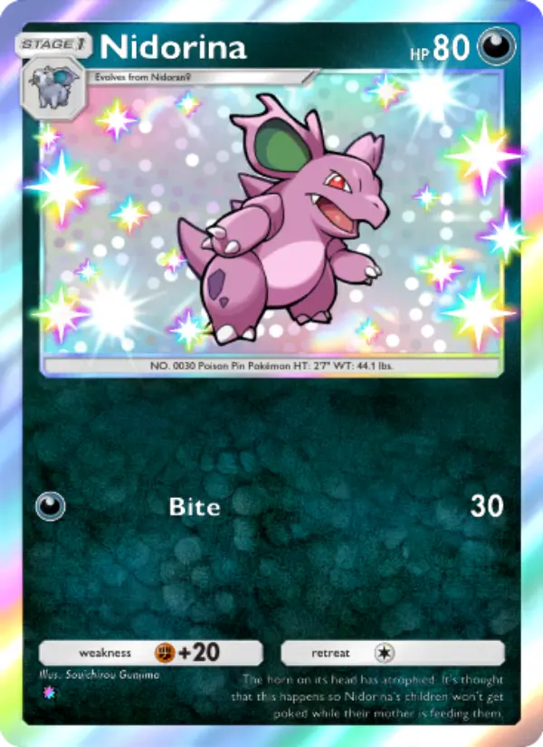 Nidorina — carte 224 de l’extension Sagesse Entre Ciel et Mer