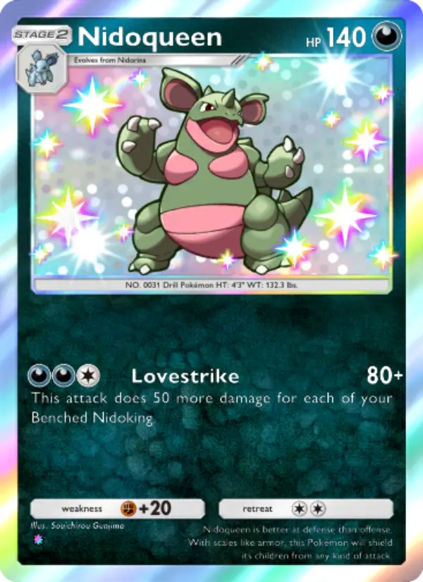 Nidoqueen — carte 225 de l’extension Sagesse Entre Ciel et Mer