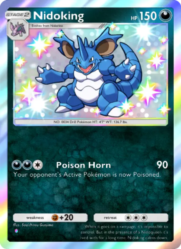 Nidoking — carte 228 de l’extension Sagesse Entre Ciel et Mer