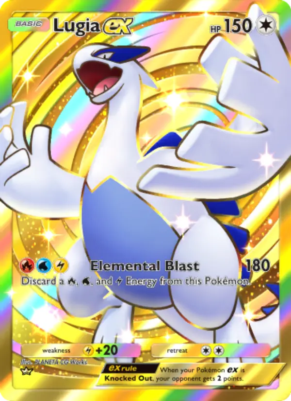 Lugia-ex — carte 241 de l’extension Sagesse Entre Ciel et Mer