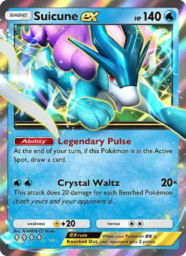 Suicune-ex — carte 020 de l’extension Source Secrète
