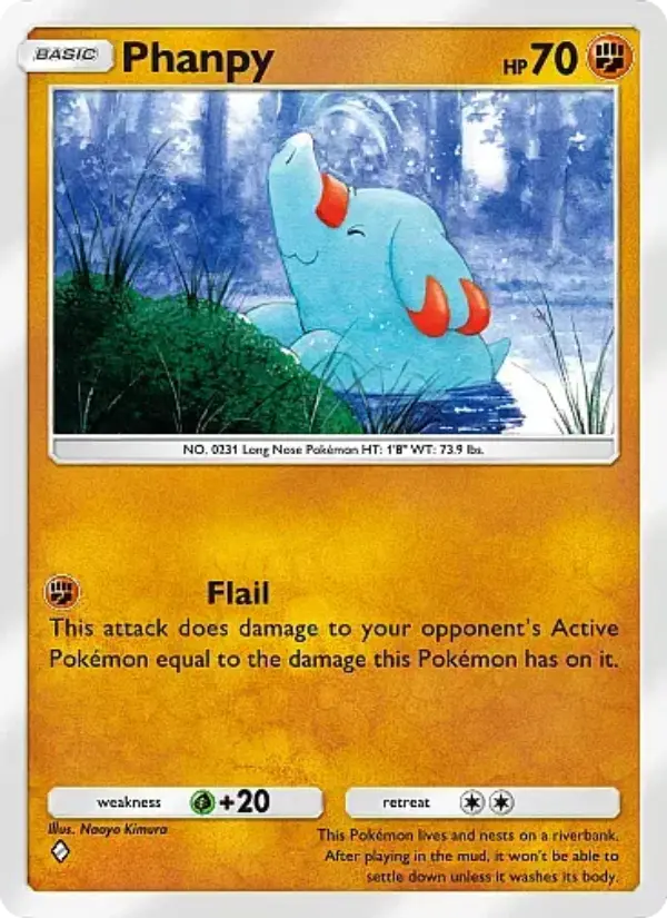 Phanpy — carte 043 de l’extension Source Secrète