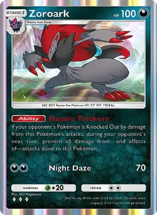 Zoroark — carte 050 de l’extension Source Secrète