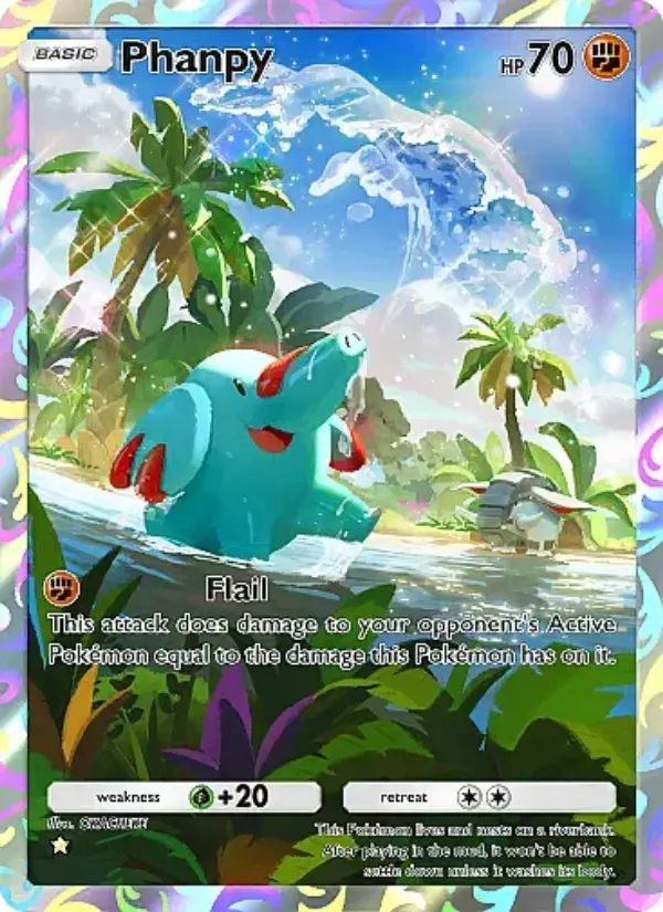 Phanpy — carte 076 de l’extension Source Secrète