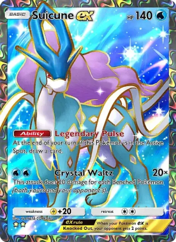 Suicune-ex — carte 080 de l’extension Source Secrète