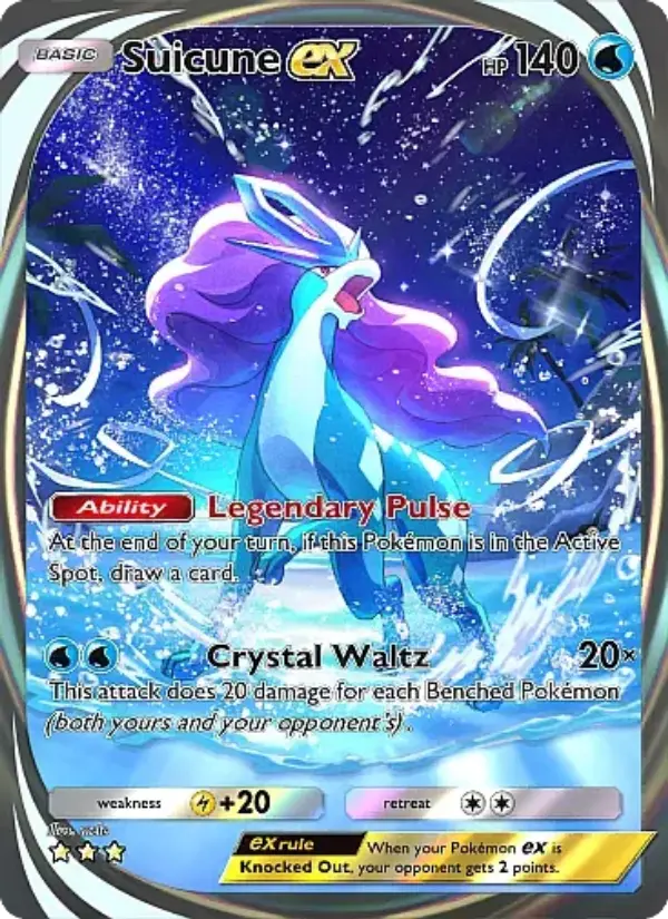 Suicune-ex — carte 090 de l’extension Source Secrète