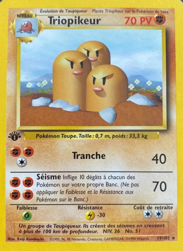 Triopikeur — carte 19 de l’extension Set de Base