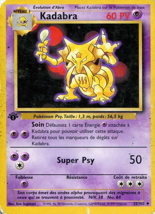 Kadabra — carte 32 de l’extension Set de Base