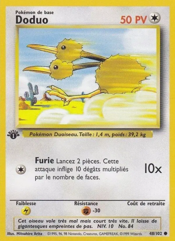 Doduo — carte 48 de l’extension Set de Base