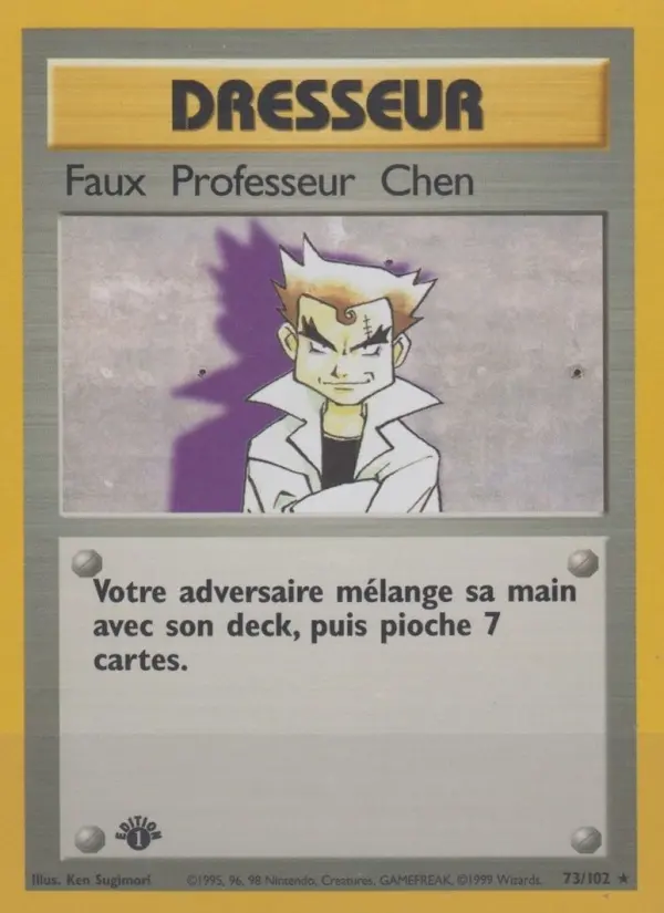 Faux Professeur Chen — carte 73 de l’extension Set de Base