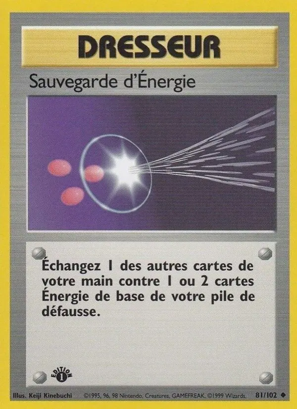 Sauvegarde d'Énergie — carte 81 de l’extension Set de Base