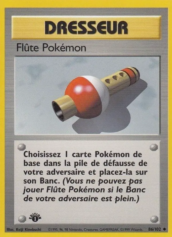 Flûte Pokémon — carte 86 de l’extension Set de Base