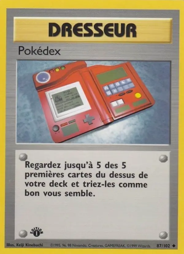 Pokédex — carte 87 de l’extension Set de Base