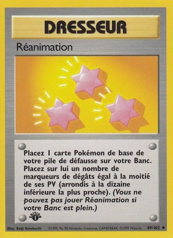 Réanimation — carte 89 de l’extension Set de Base