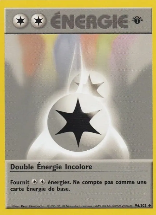 Double Énergie Incolore — carte 96 de l’extension Set de Base