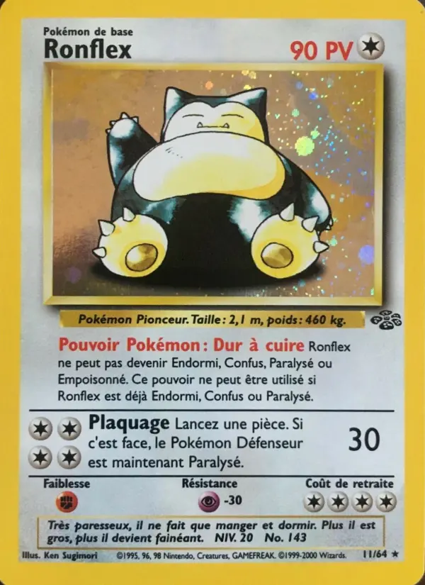 Ronflex — carte 11 de l’extension Jungle
