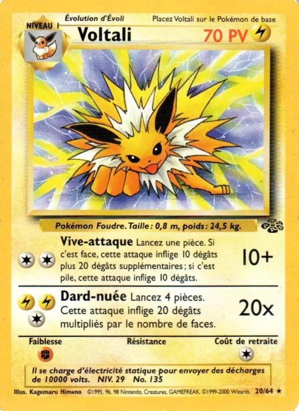 Voltali — carte 20 de l’extension Jungle