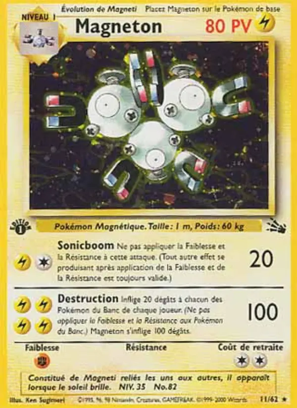 Magneton — carte 11 de l’extension Fossile