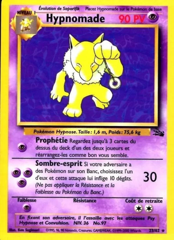 Hypnomade — carte 23 de l’extension Fossile
