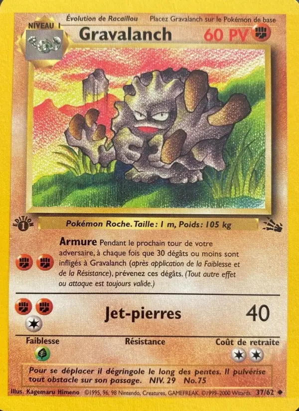 Gravalanch — carte 37 de l’extension Fossile
