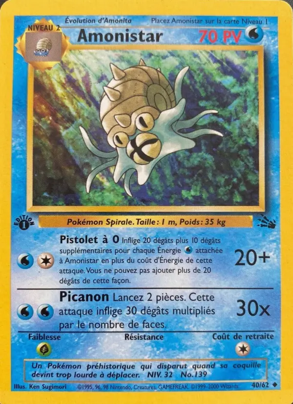 Amonistar — carte 40 de l’extension Fossile