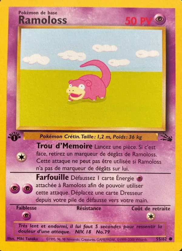 Ramoloss — carte 55 de l’extension Fossile