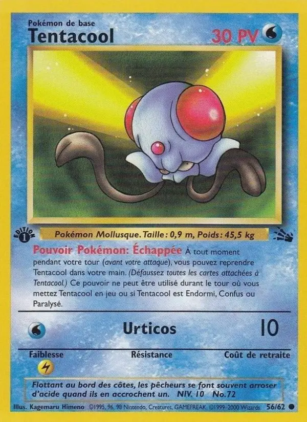 Tentacool — carte 56 de l’extension Fossile