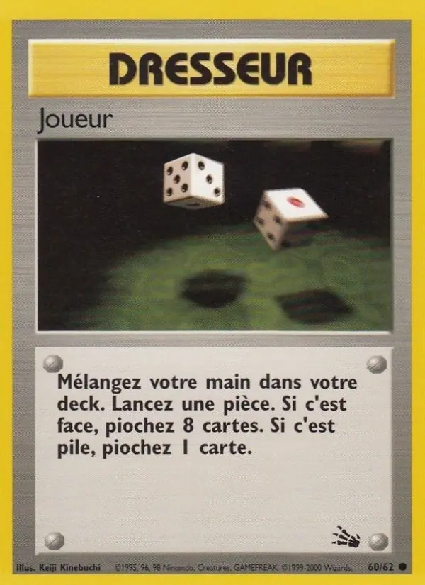 Joueur — carte 60 de l’extension Fossile
